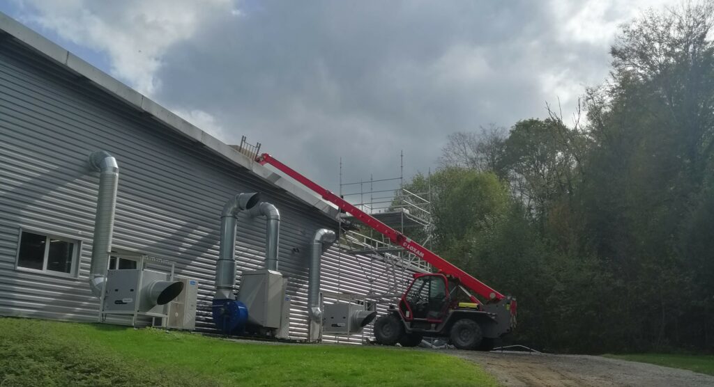 début du chantier cléron